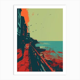 City By The Sea Art Print