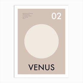 Venus Planet Galactic Art Print