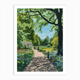 Green Park London Parks Garden 2 Painting Art Print