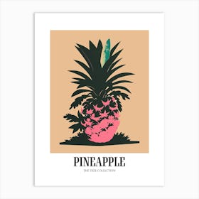 Pineapple Tree Colourful Illustration 4 Poster Art Print