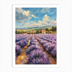 Lavender Field 18 Art Print