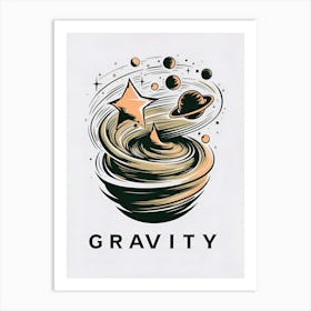 Gravity 7 Art Print