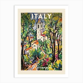 Ravenna Italy 1 Fauvist Painting Travel Poster Art Print
