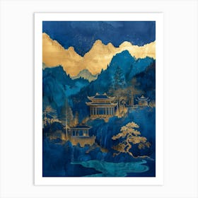 Chinese Temple Art Print