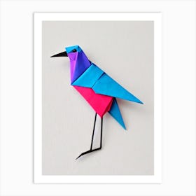 Crane 2 Origami Bird Art Print