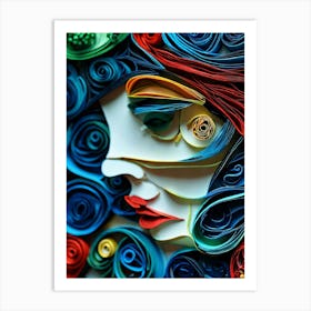 Quilling Art 5 Art Print