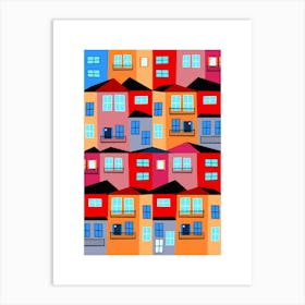 Houses In The City Art Print