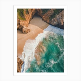 Aerial View Of A Beach 141 Art Print