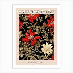 Winter Honeysuckle 3 Winter Flower Market Poster Art Print