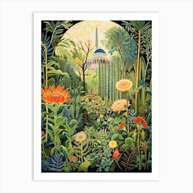 Jardin Majorelle Morocco Henri Rousseau Style 3 Art Print