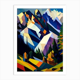 Rocky Mountain National Park United States Of America Cubo Futuristic Art Print