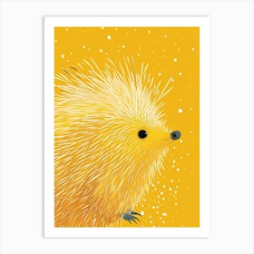 Yellow Porcupine 1 Art Print