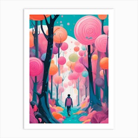 Lollipop Forest Art Print