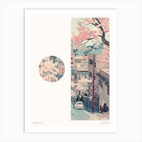 Tokyo Japan 4 Cut Out Travel Poster Art Print