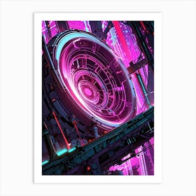 Futuristic Spaceship 3 Art Print