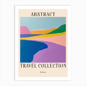 Abstract Travel Collection Poster Bahamas 1 Art Print