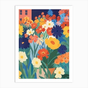 Flowers In The Garden Art Print