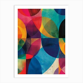 Abstract Circles 3 Art Print