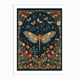 William Morris Dragonfly 1 Art Print