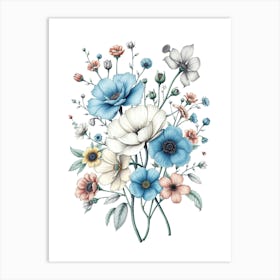 Bouquet Of Flowers 10 Art Print