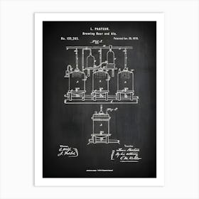 Brewery Prints, Brewery Poster,Home Brewer Gifts, Brewery Sign, Brewery Decor, Brewery Art, Beer Blueprint,Beer Lover Gift,Beer Gift, Hb2451 Art Print