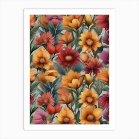 Floral Pattern Art Print