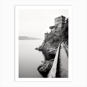 Lerici, Italy, Black And White Photography 1 Art Print