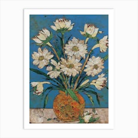 Daisies In A Vase Art Print