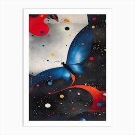 Butterfly In Space Art Print