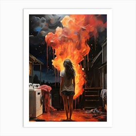 'The Fire' 2 Art Print