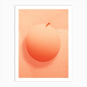 Peach Fuzz Texture 2 Art Print