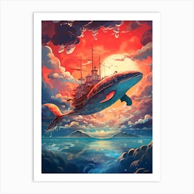 Ship In The Sky Art Print