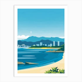 Kobe Japan 3 Colourful Illustration Art Print