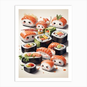 Sushi Art Art Print