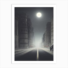 Night In The City Art Print