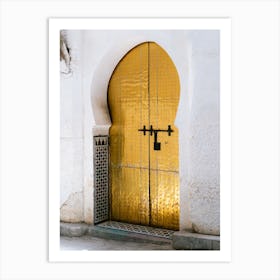 Golden Door in Fes, Morocco | Colorful travel photography Art Print