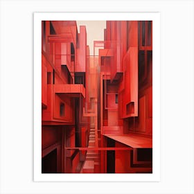 Abstract Geometric Architecture 4 Art Print