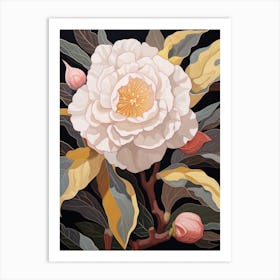 Camellia 1 Flower Painting Art Print