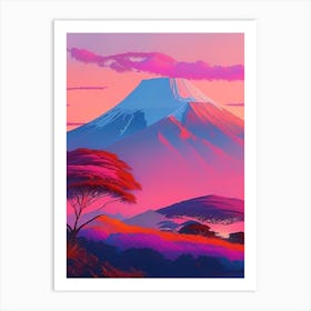 Mount Kilimanjaro Dreamy Sunset 3 Art Print