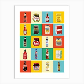 Taxonomy Of Condiments Art Print