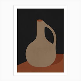 Minimalist Ceramic Vase Neutral 1 Art Print