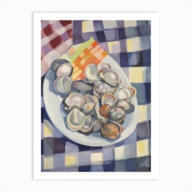 Clams Still Life Painting Art Print