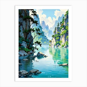 Chinese Landscape Painting Art Print