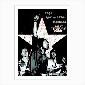 Rage Against The Machine 4 Art Print