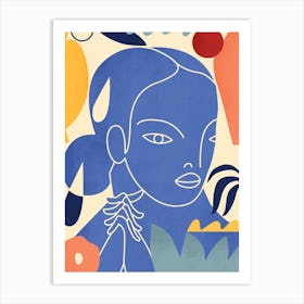 Tahitian Dream Blue Art Print