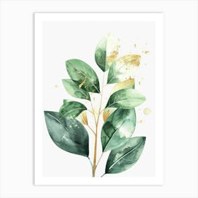 Green Leaves Canvas Print Art Print