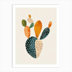 Opuntia Fragilis Minimalist Abstract Illustration 1 Art Print