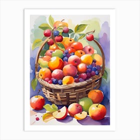 Basket Of Fruit 9 Art Print