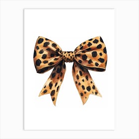 Leopard Bow Art Print