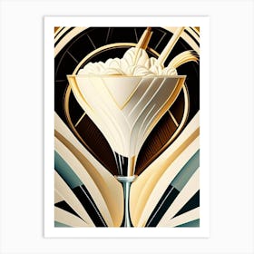 Coconut Cream Pie Cocktail Poster Art Deco Cocktail Poster Art Print
